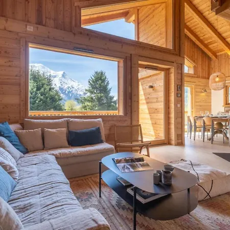 Chalet Sublime Semi Detached Facing The Mont Blanc