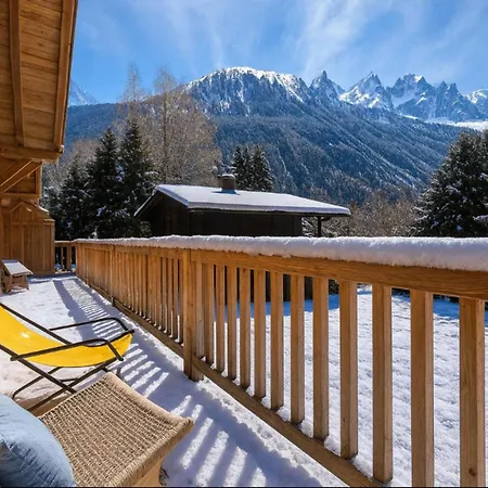 De Printemps Vue Mont-blanc Cosy Chamonix