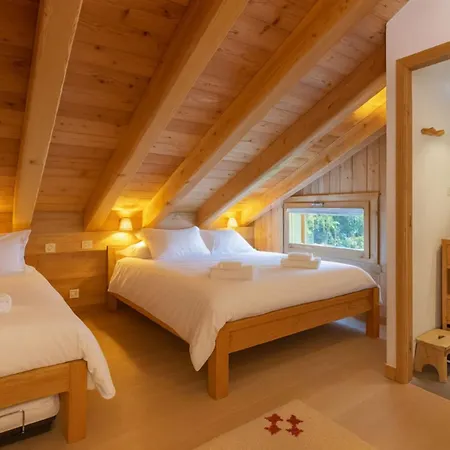 De Printemps Vue Mont-blanc Cosy Chalet